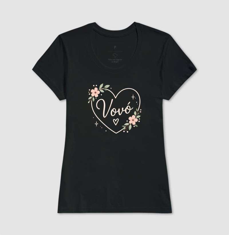 Vovó - coração e flores - Imagem 3