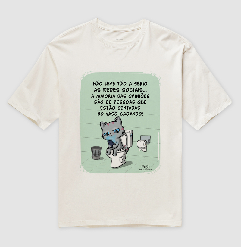 Camiseta Gato Sincero no Vaso - Imagem 4