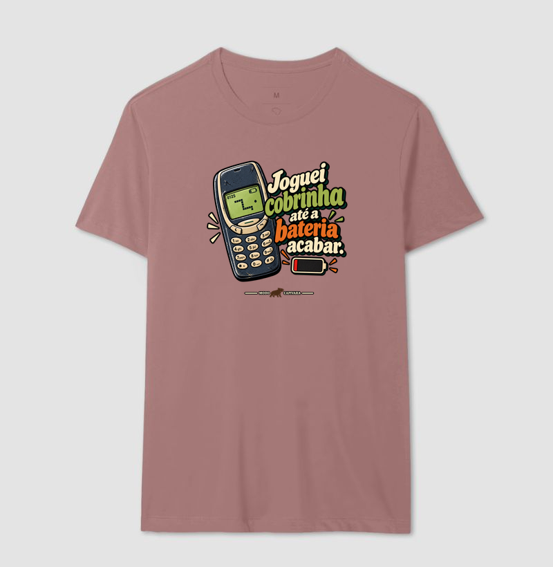 JOGUEI COBRINHA ATÉ A BATERIA ACABAR - Modo capivara - Camiseta - Imagem 16
