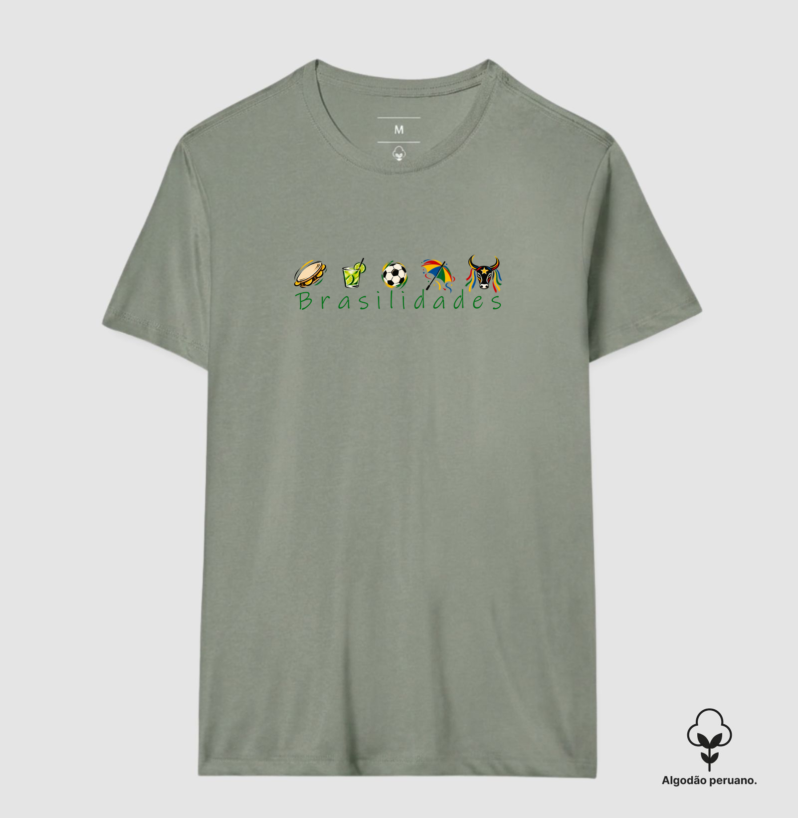 Camiseta Algodão Peruano Ícones Brasilidades - Imagem 2