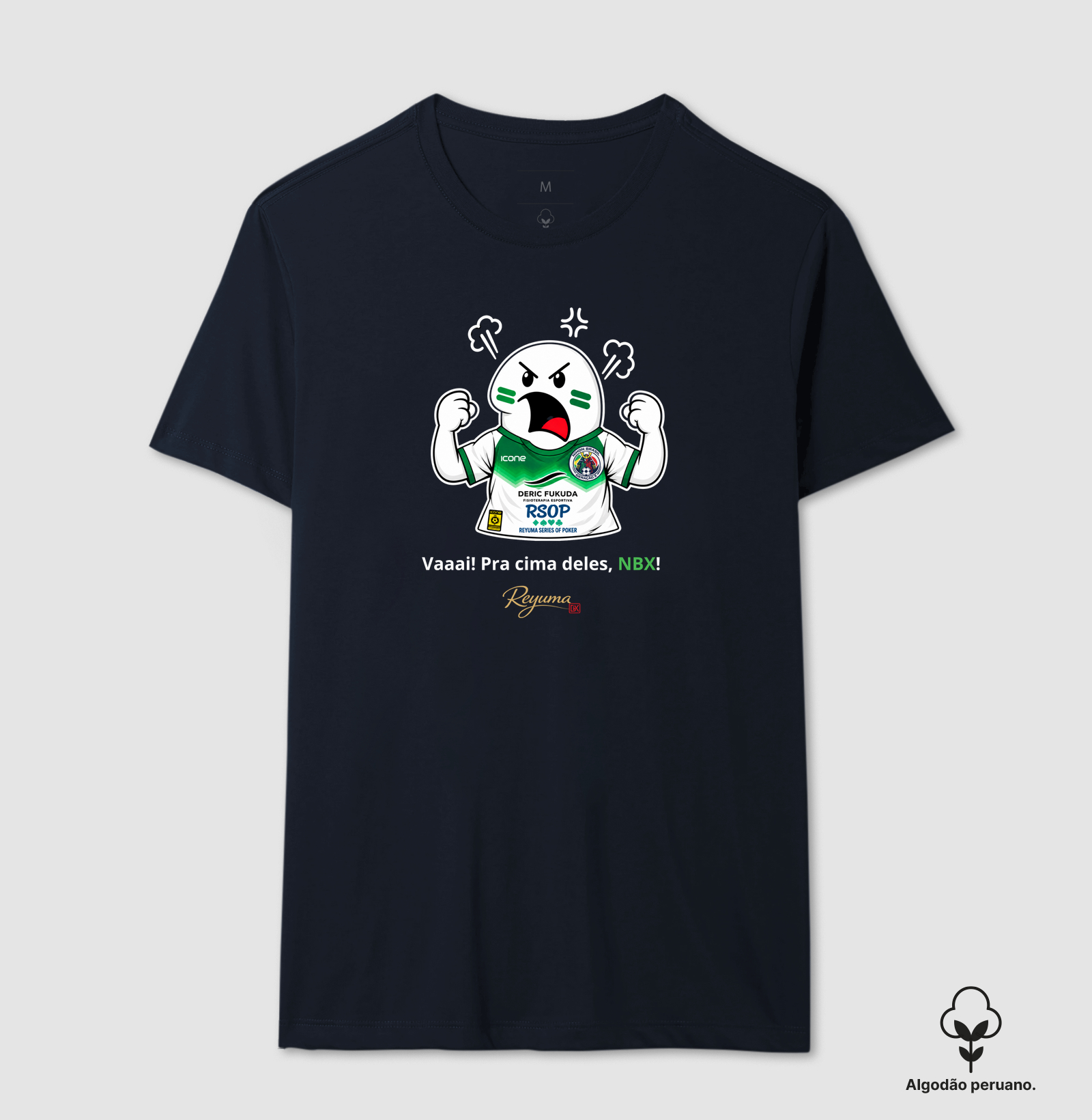 Camiseta Masculina, Feminina, Babylook e Unissex de Algodão Peruano Futebol "Vai! Corre! Pra cima, NBX!"  - Imagem 3