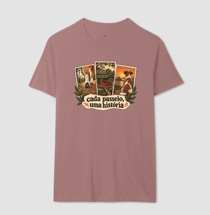 Camiseta Cachorro Memórias "cada passeio, uma história" | Pelo & Pano - Imagem 16