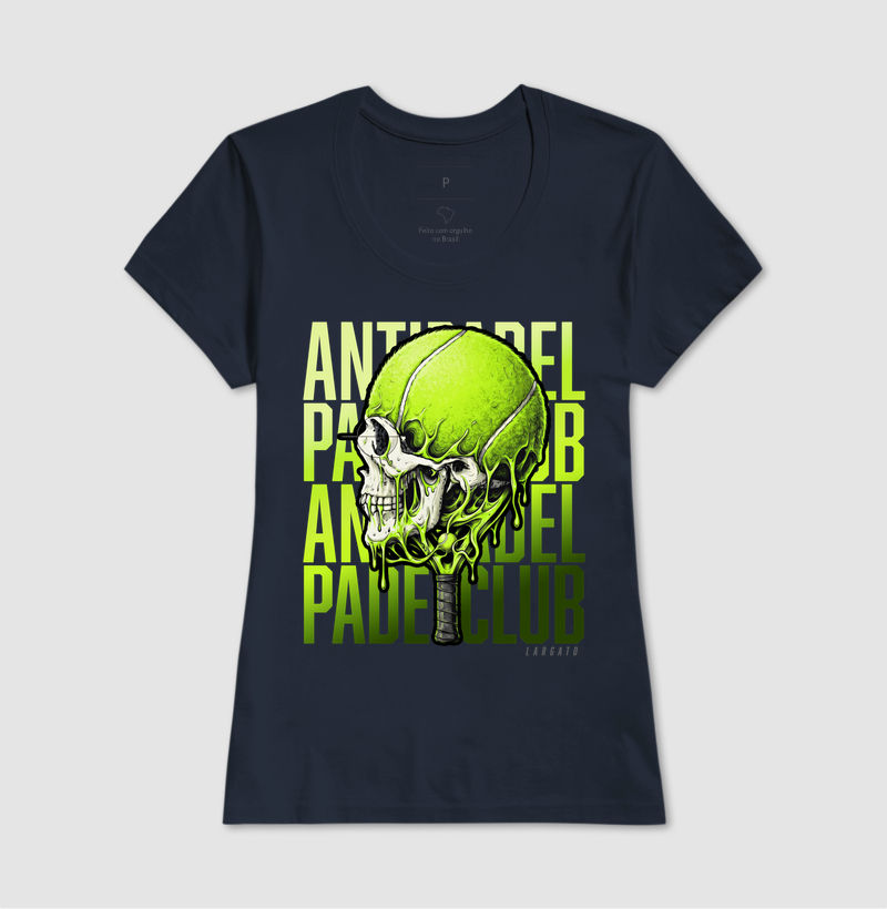 Camiseta Anti-Padel Caveira Verde - Imagem 7