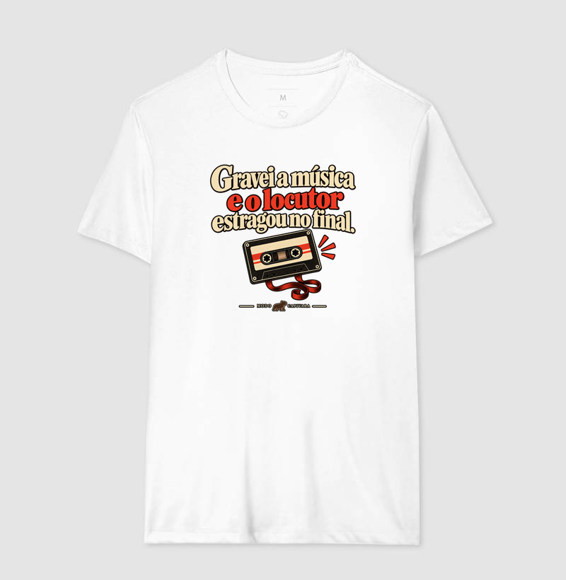 GRAVEI A MÚSICA E O LOCUTOR ESTRAGOU O FINAL - Modo capivara - Camiseta - Imagem 6