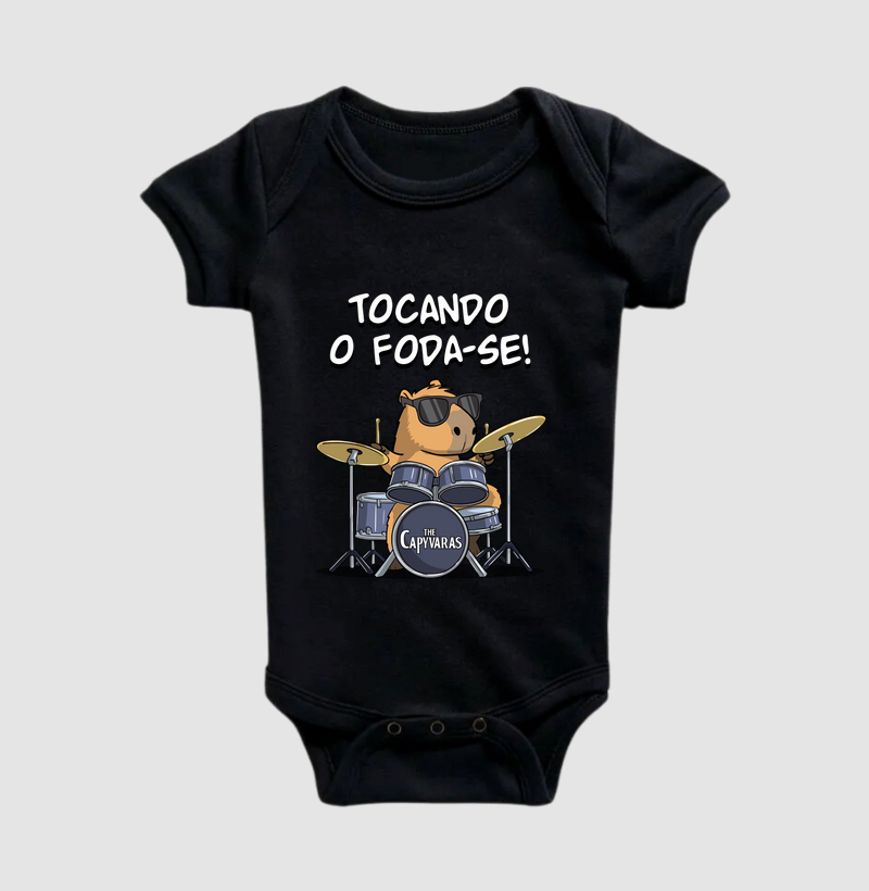 Camiseta Capivara Tocando o Foda-se - Imagem 2
