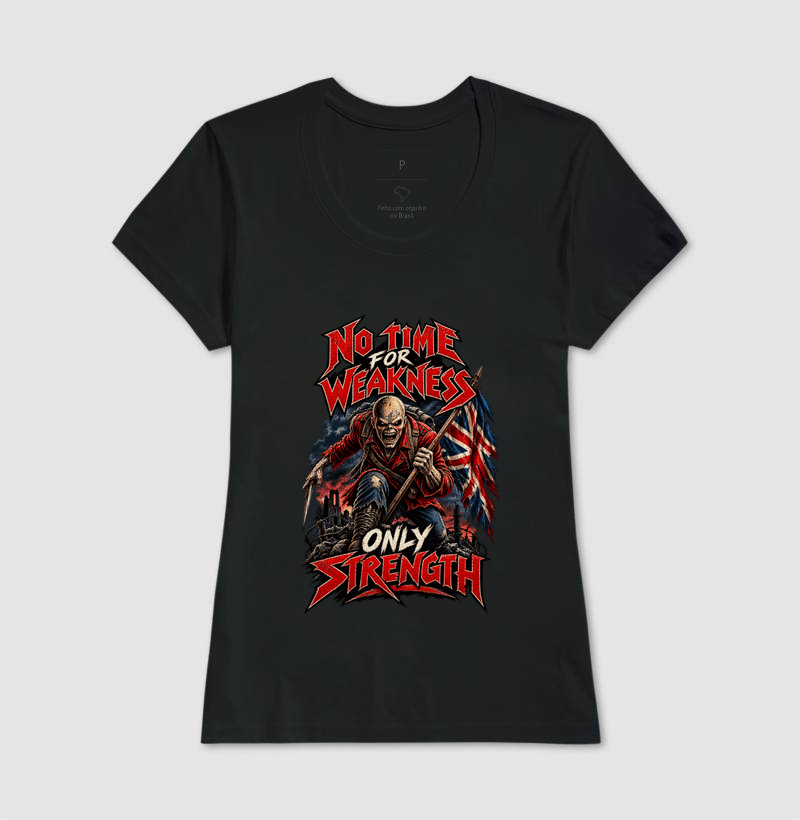 Camiseta Heavy Metal No Time for Weakness - Imagem 3