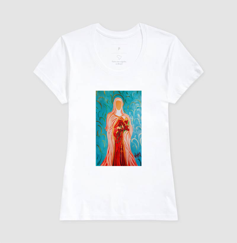 Camiseta Santa Teresinha do Menino Jesus Arte Sacra - Imagem 5