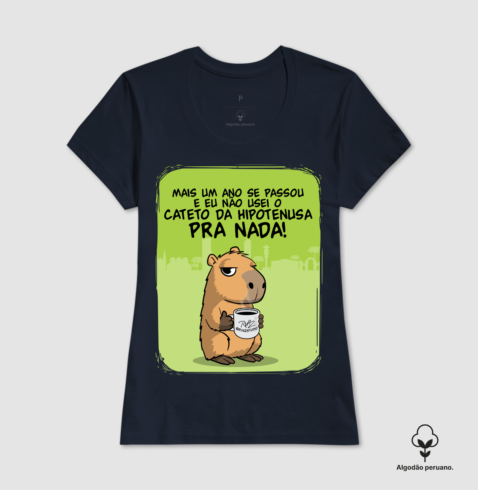 Camiseta Capivara Cateto da Hipotenusa - Imagem 2