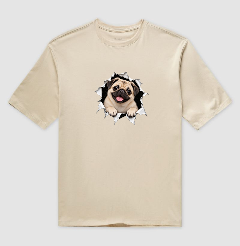 Pug Saindo da Camiseta - Imagem 3