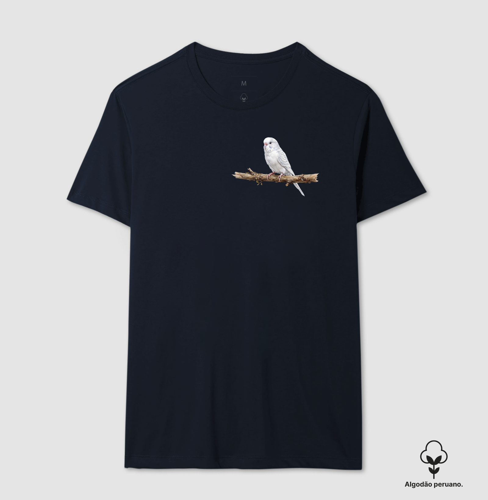 Periquito Branco Minimalista - Imagem 8