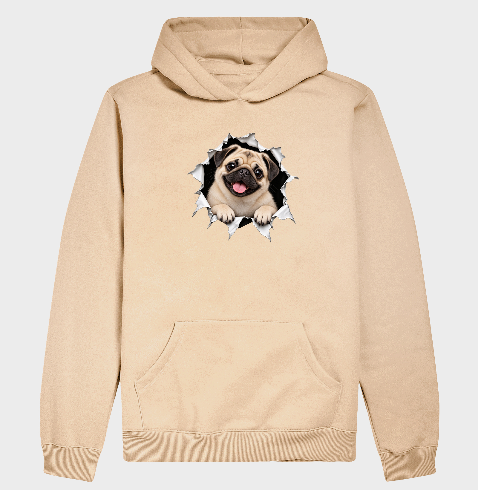 Pug Saindo da Camiseta - Imagem 5