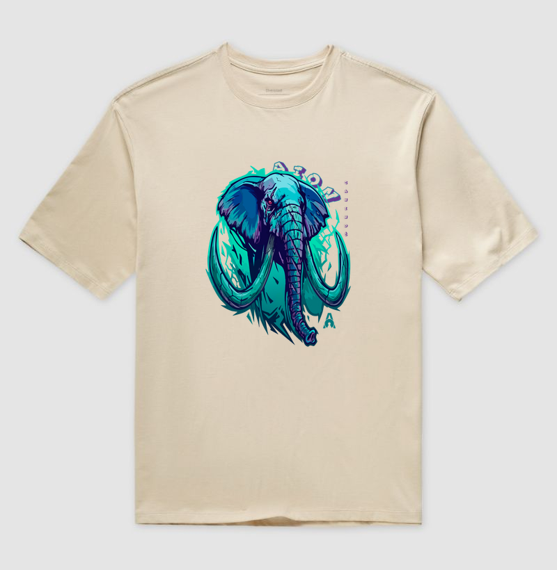 Camiseta Oversized Elefante | Origem Eterna — Aion Abstract - Imagem 4