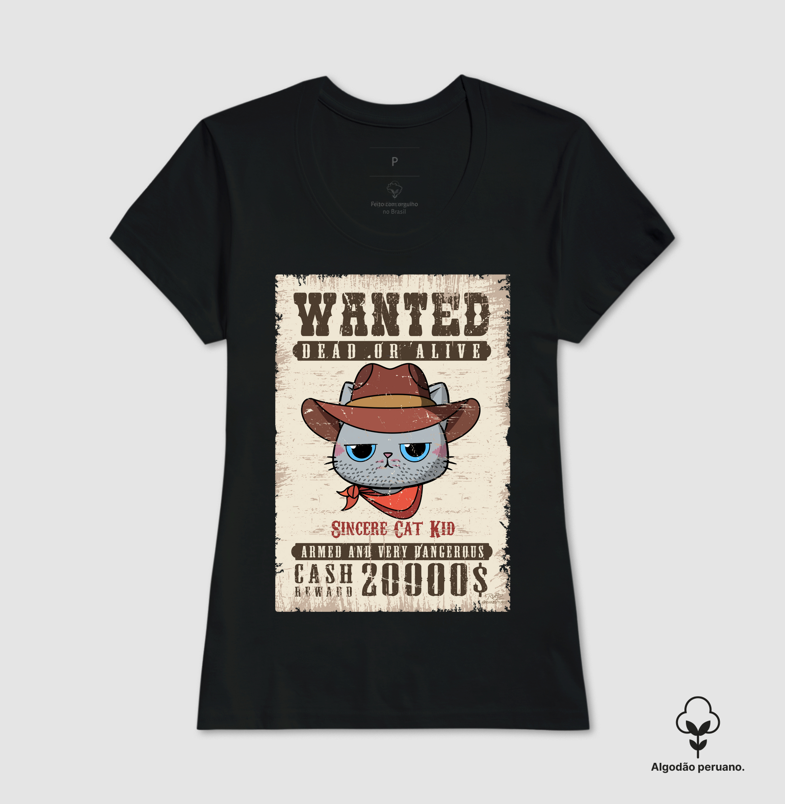 Camiseta Wanted Cat Kid - Imagem 3