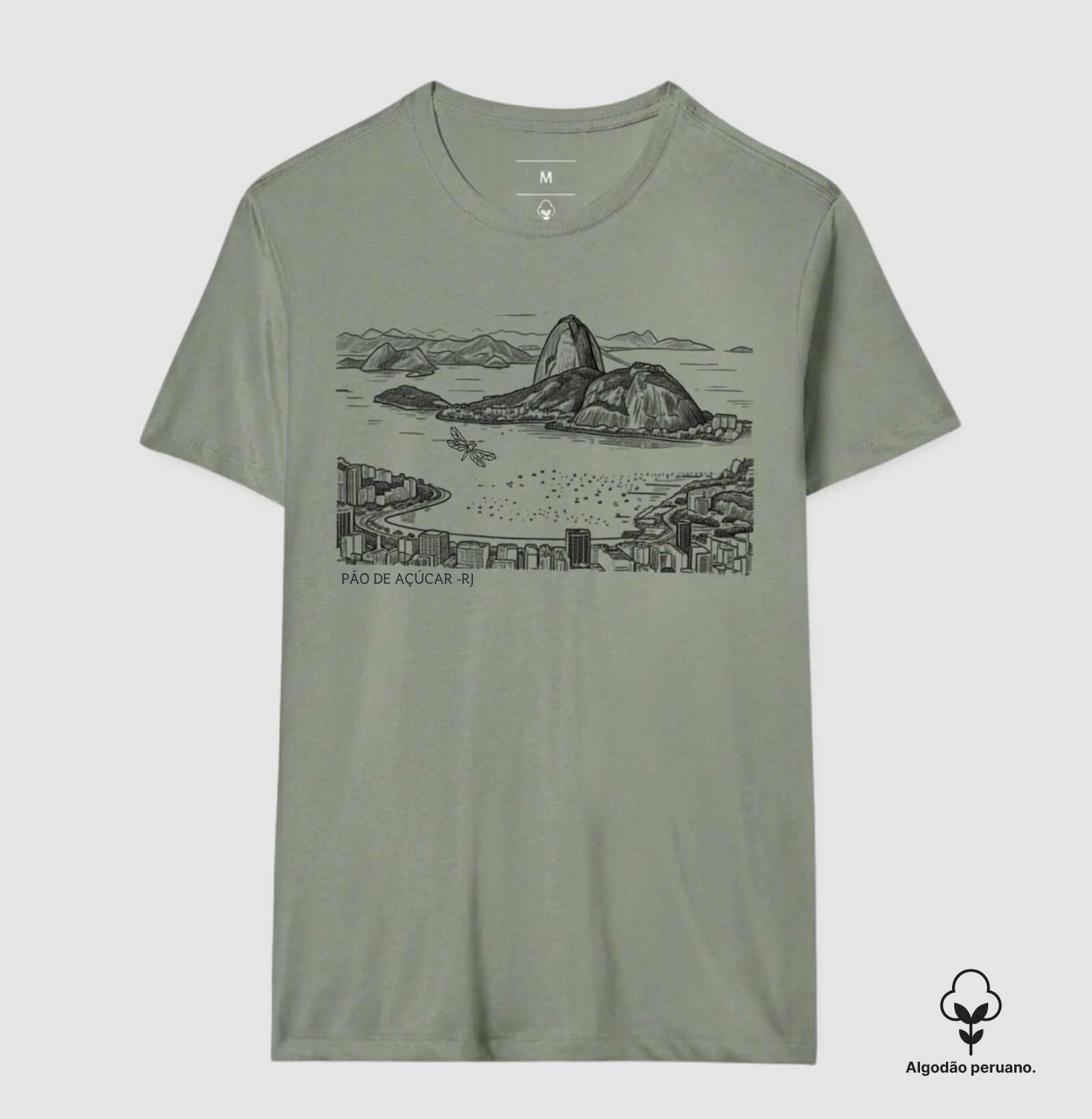 Camiseta Algodão Peruano Rio de Janeiro - Imagem 8