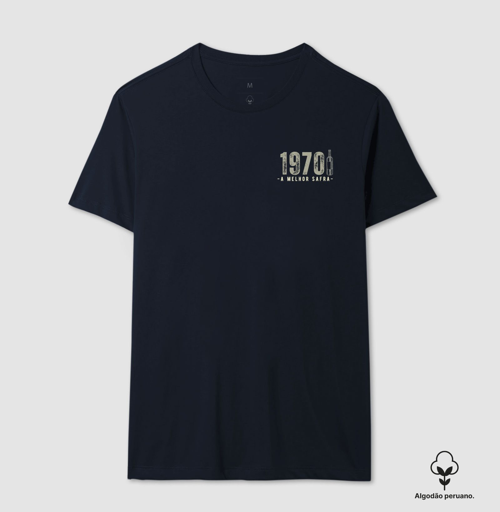 Camiseta Vinho - A Melhor Safra 1970 - Bolso (cor única) - Imagem 4