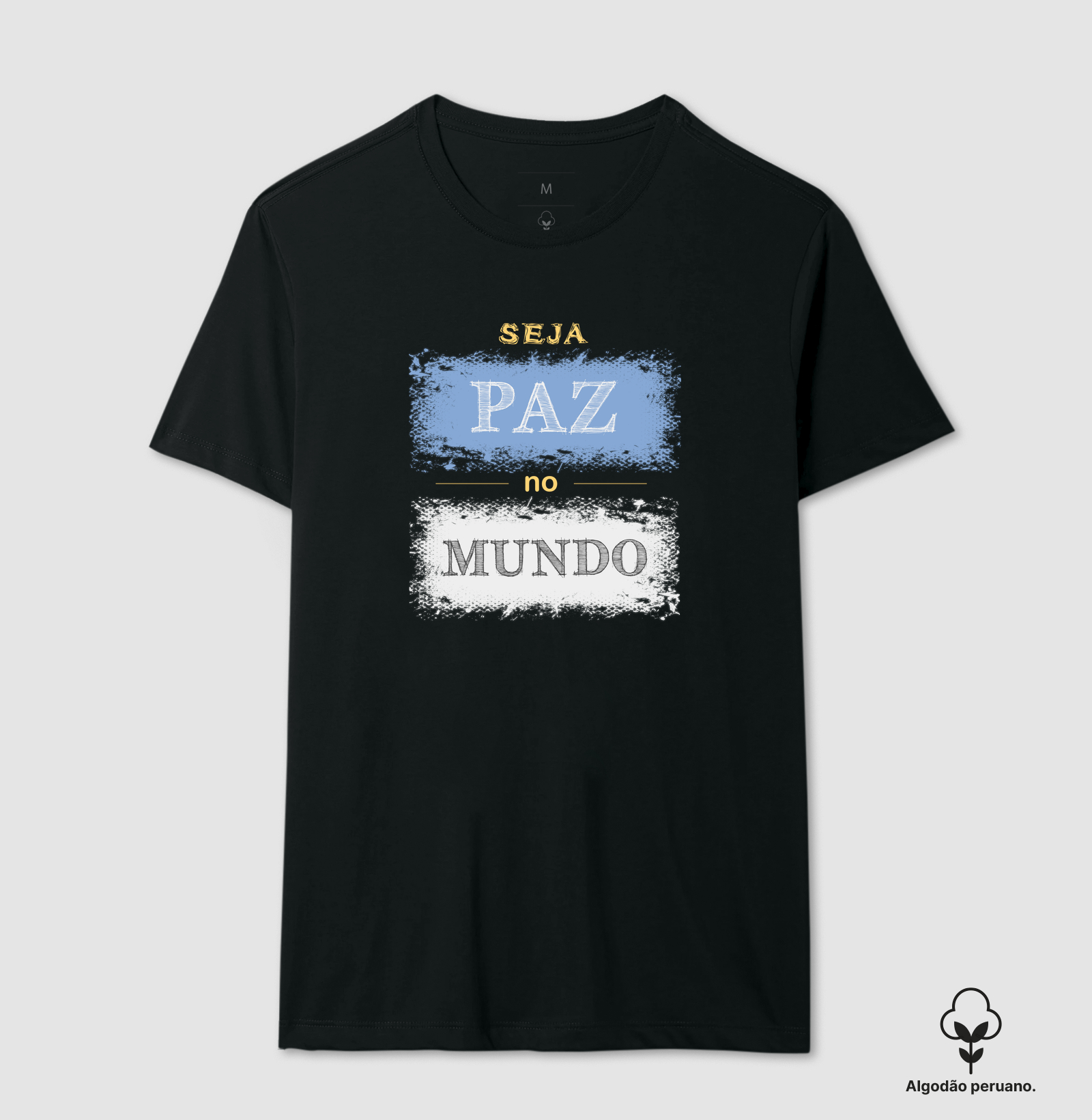 Seja Paz • No Mundo (algodão peruano) - Imagem 8