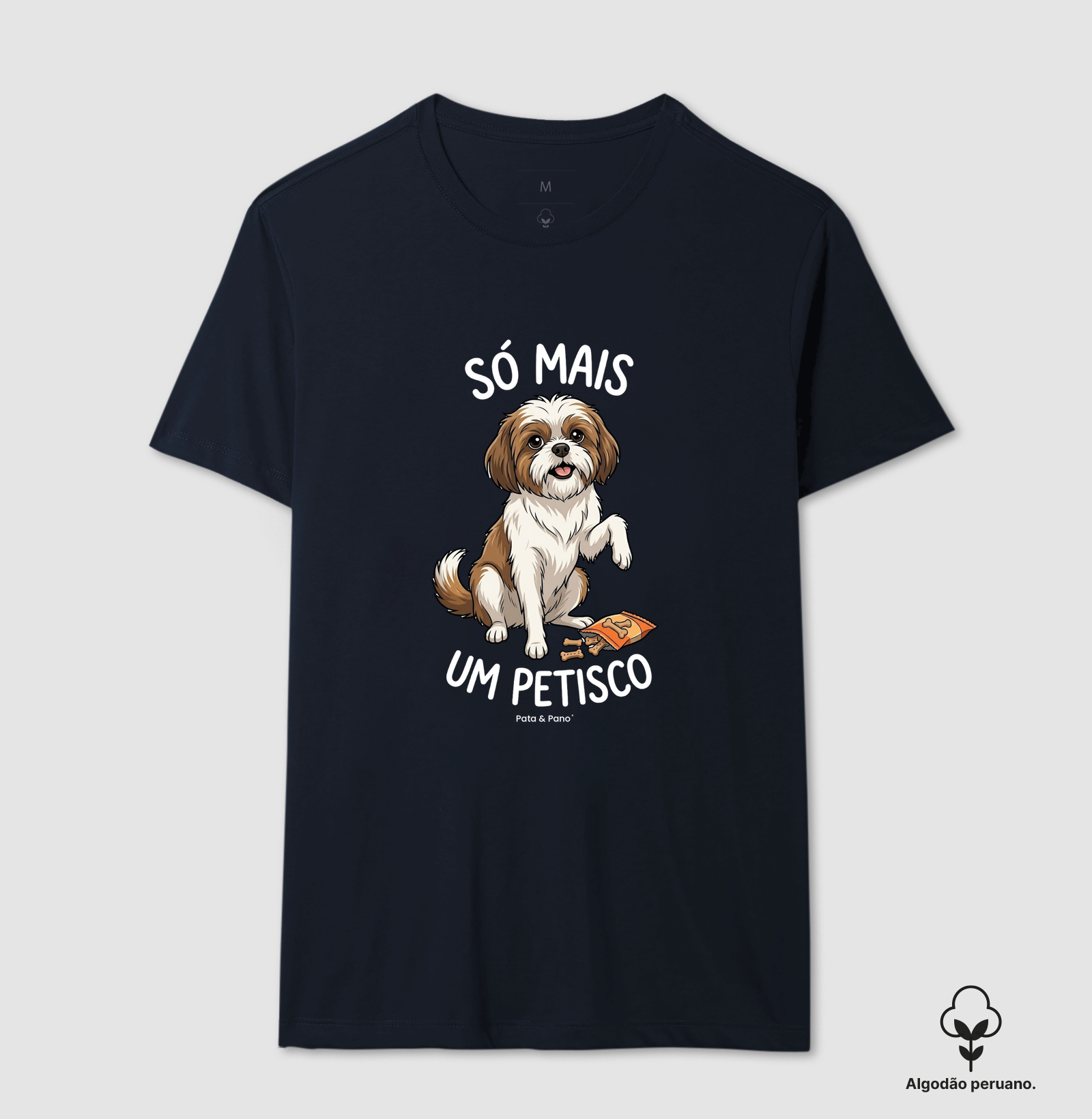 CAMISETA ALGODÃO PERUANO SHIHTZU PETISCO - Imagem 9