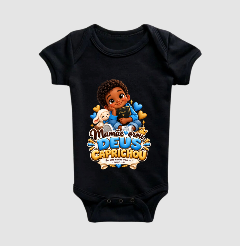 Mamãe orou Deus caprichou - Menino N - Imagem 2