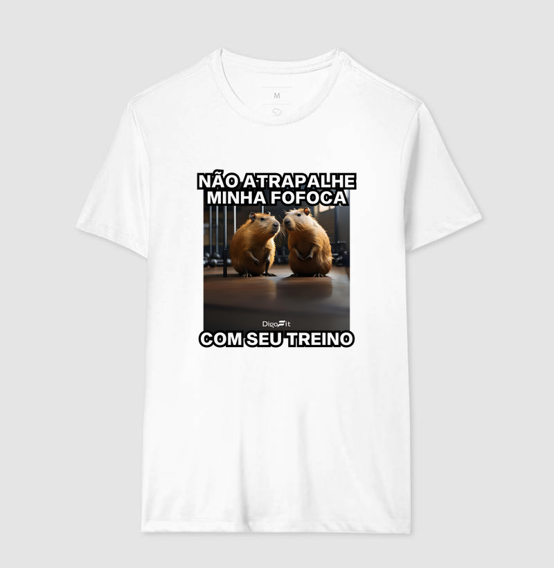 CAMISETA ACADEMIA NÃO ATRAPALHE MINHA FOFOCA COM SEU TREINO - Imagem 4