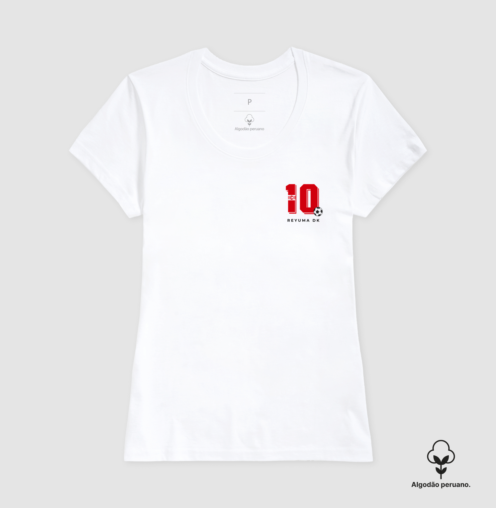 "Dez e Faixa" - Futebol - Camiseta Algodão Peruano Masculina, Feminina e Babylook - Imagem 5