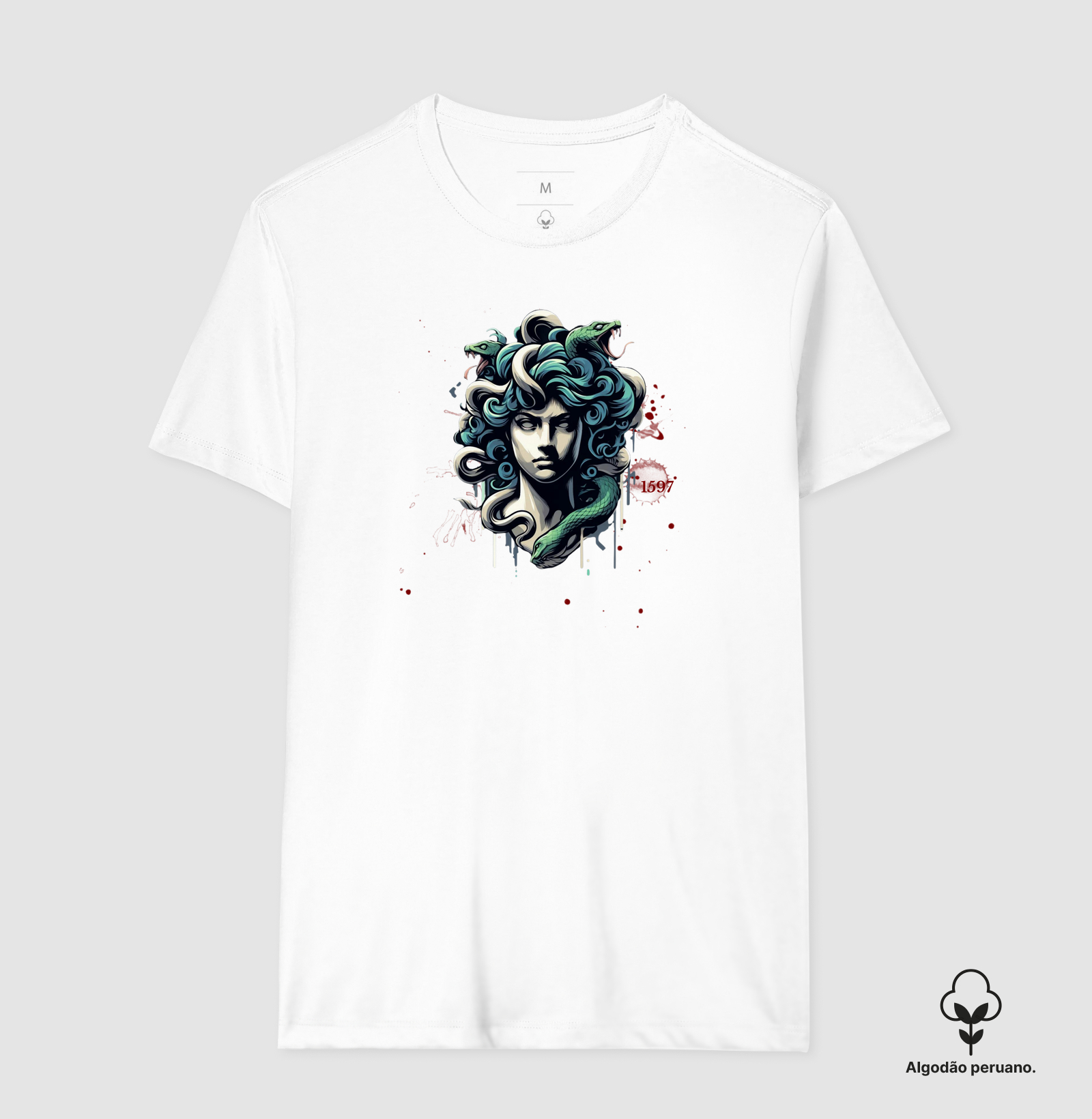 Camiseta Algodão Peruano Olhar de Medusa - Imagem 10