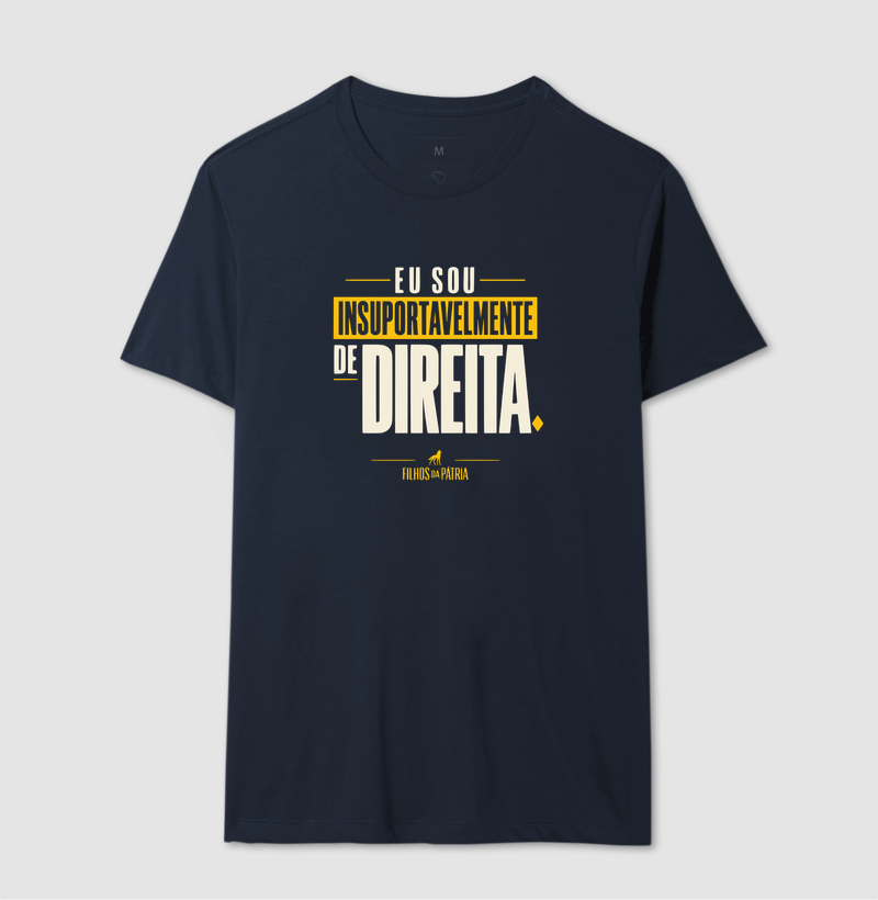 Camiseta Eu Sou Insuportavelmente de Direita - Imagem 7