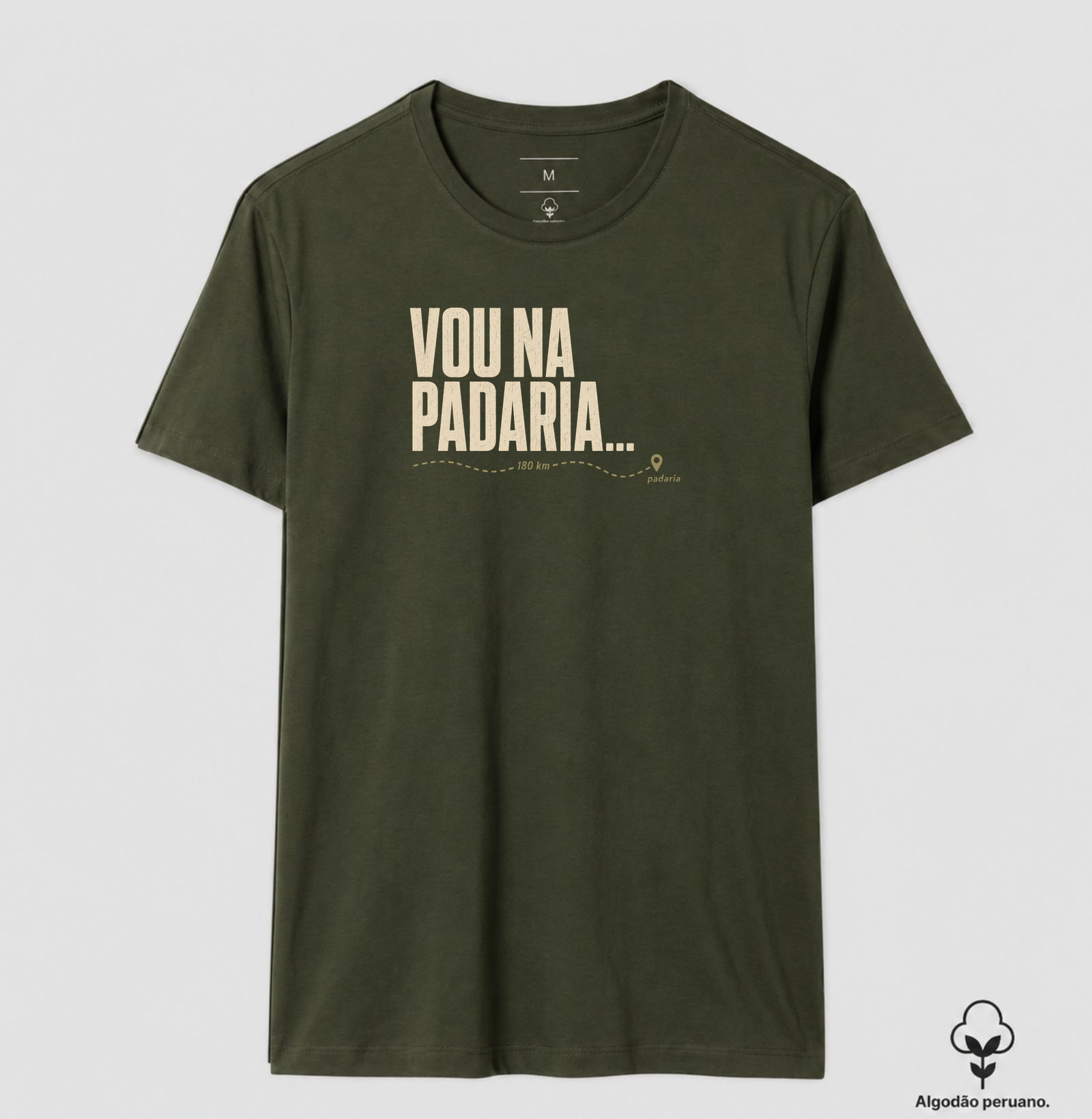 Camiseta Vou na Padaria... 180 km - Imagem 3