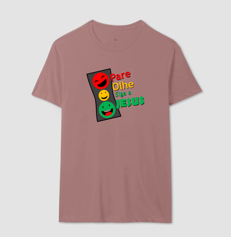 Camiseta Pare, Olhe, siga a Deus - Imagem 14