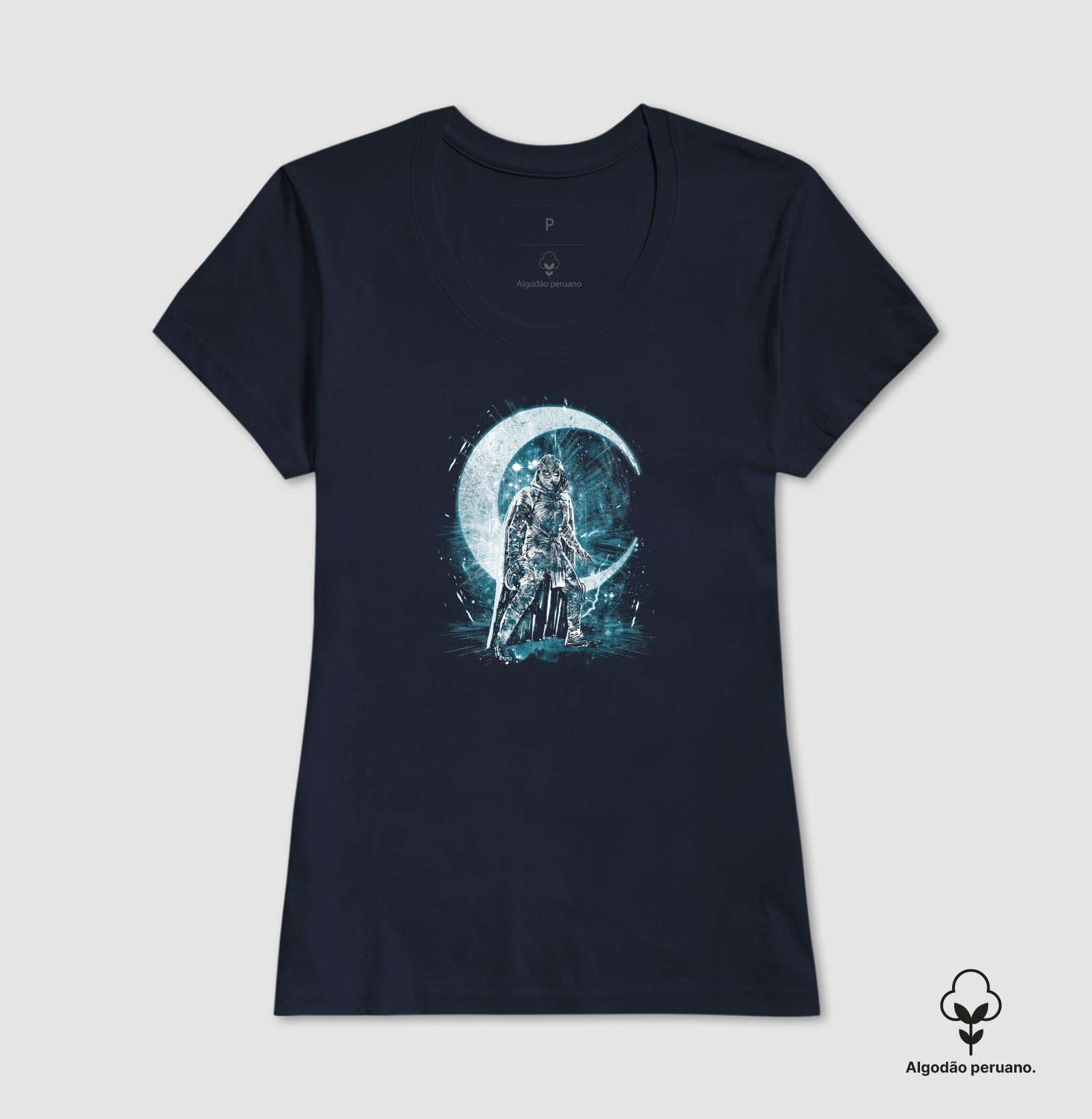 Camiseta Moon Night Storm Algodão Peruano - Imagem 5