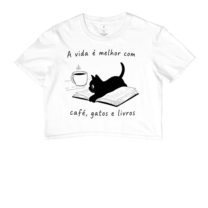 A Vida é Melhor com Café, Gatos e Livros - Imagem 3
