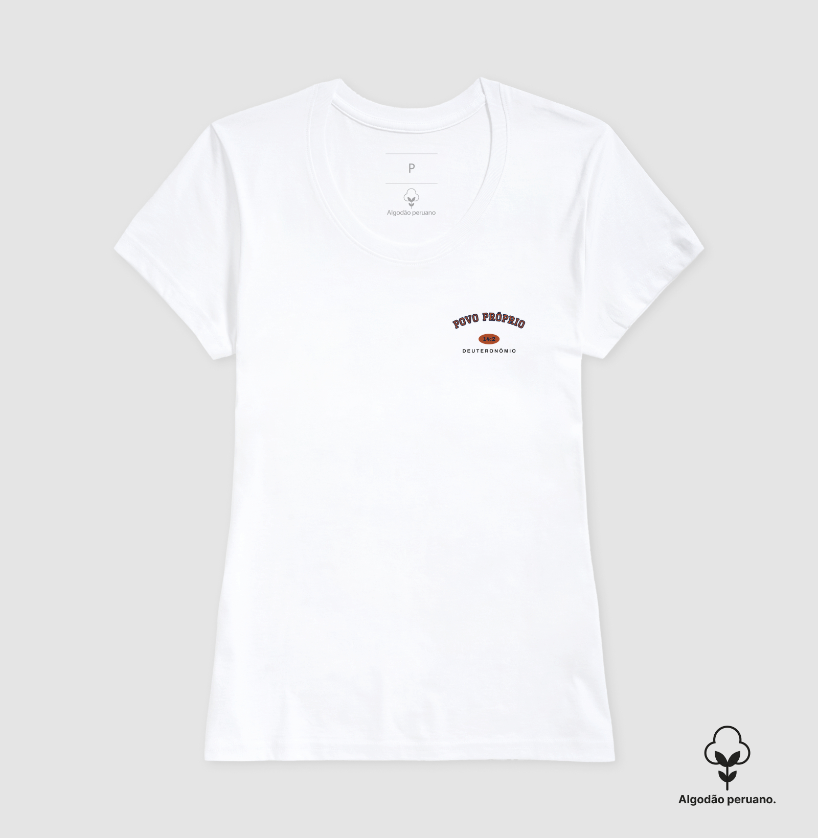 Camiseta Algodão Peruano Cristã Povo Próprio - Imagem 4