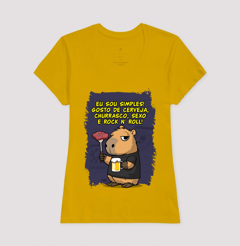 Capivara Rock Simples - Imagem 15