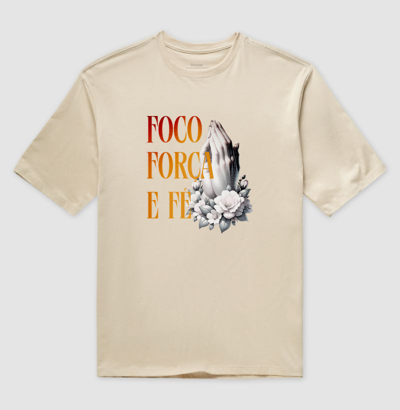 Foco, Força e Fé — Camiseta Oversized - Imagem 5