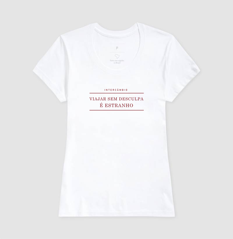 Camiseta Viajar sem Desculpa é Estranho - Imagem 5