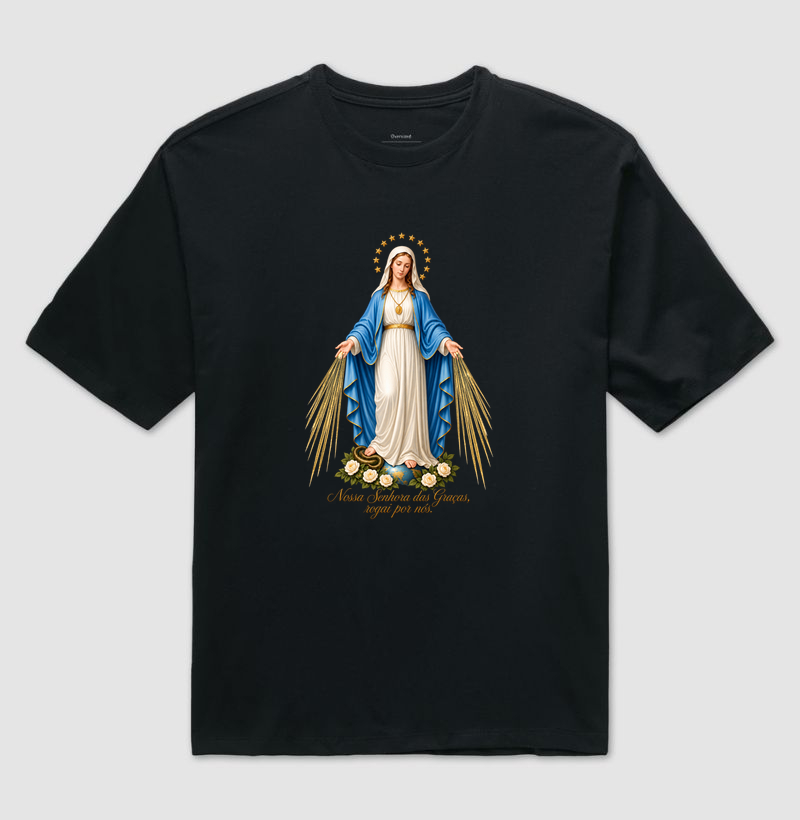 Camiseta Oversized Nossa Senhora das Graças - Imagem 2