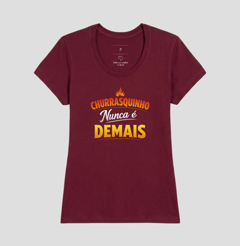 camiseta churrasquinho nunca é demais - Imagem 9