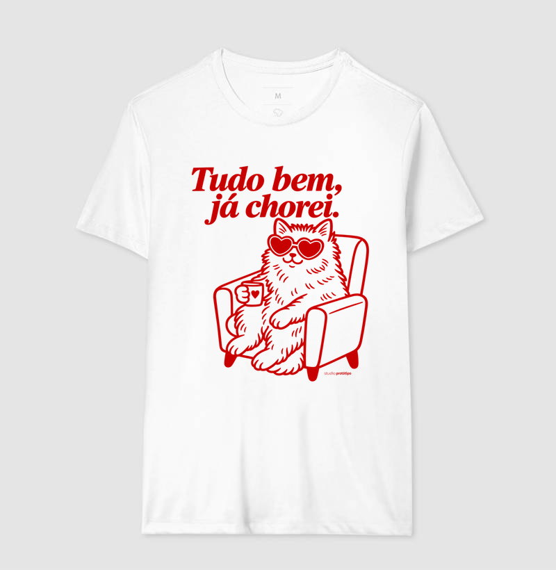 Camiseta Tudo Bem, Já Chorei - Imagem 4