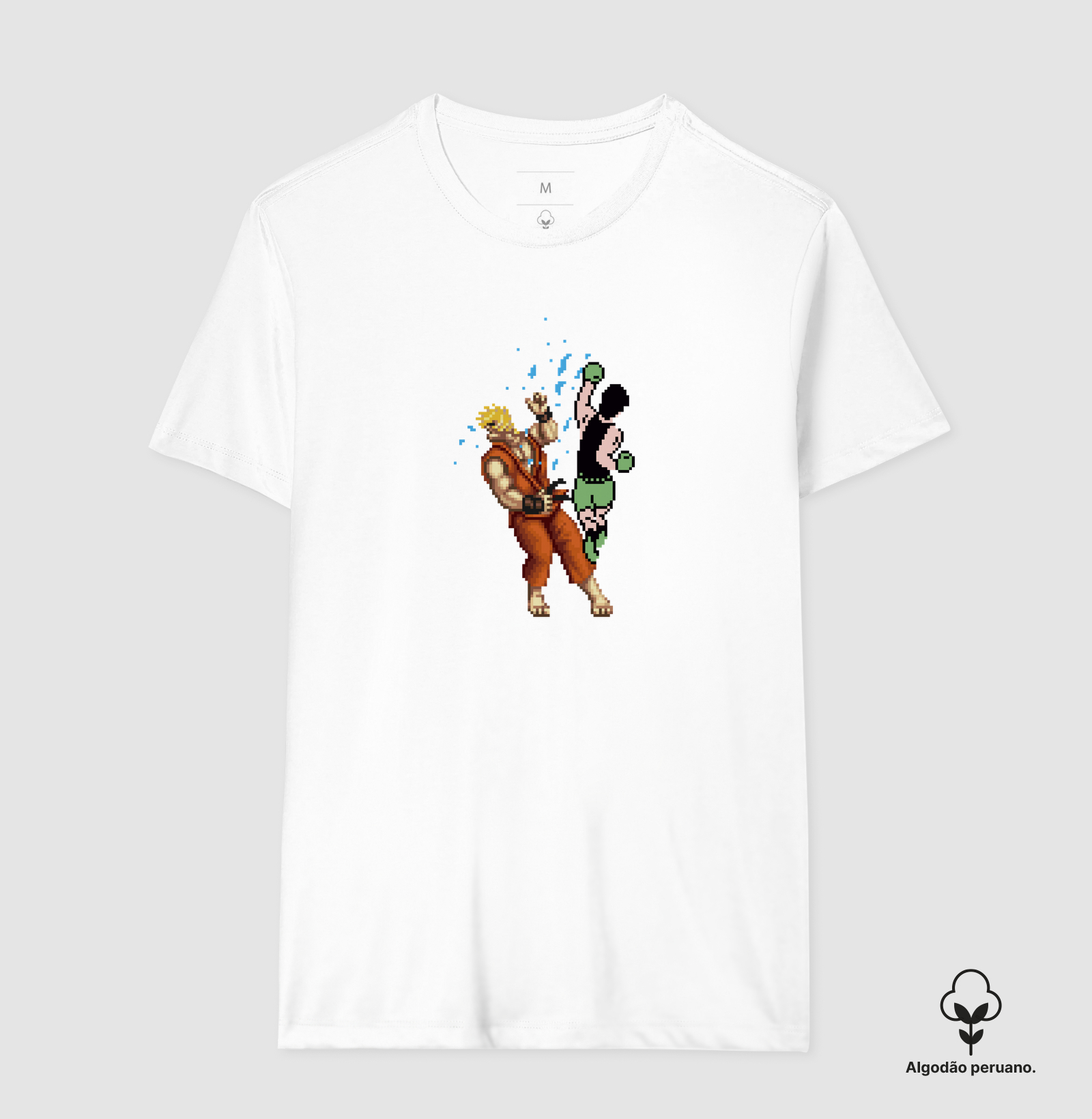 Camiseta Algodão Peruano Luta de Pixel - Ken - Imagem 3