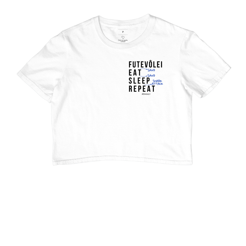Cropped Futevôlei (Sand). Eat. Sleep. Repeat. - Imagem 3