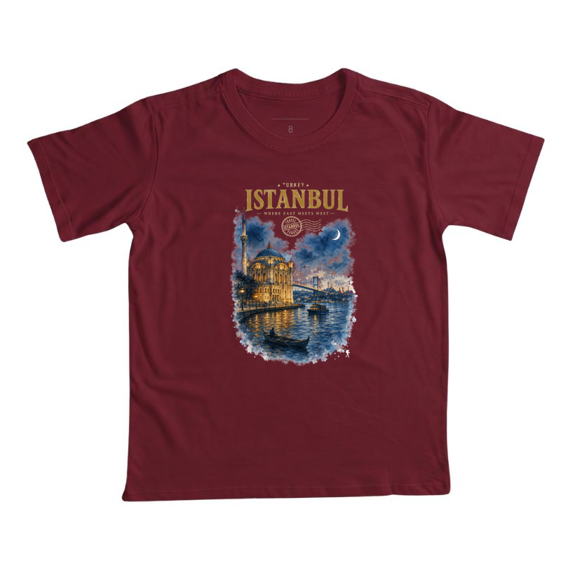 Camiseta Istanbul Turkey Where East Meets West | Aquarela Mesquita Bósforo | Colecao Fashion Travel - Imagem 7