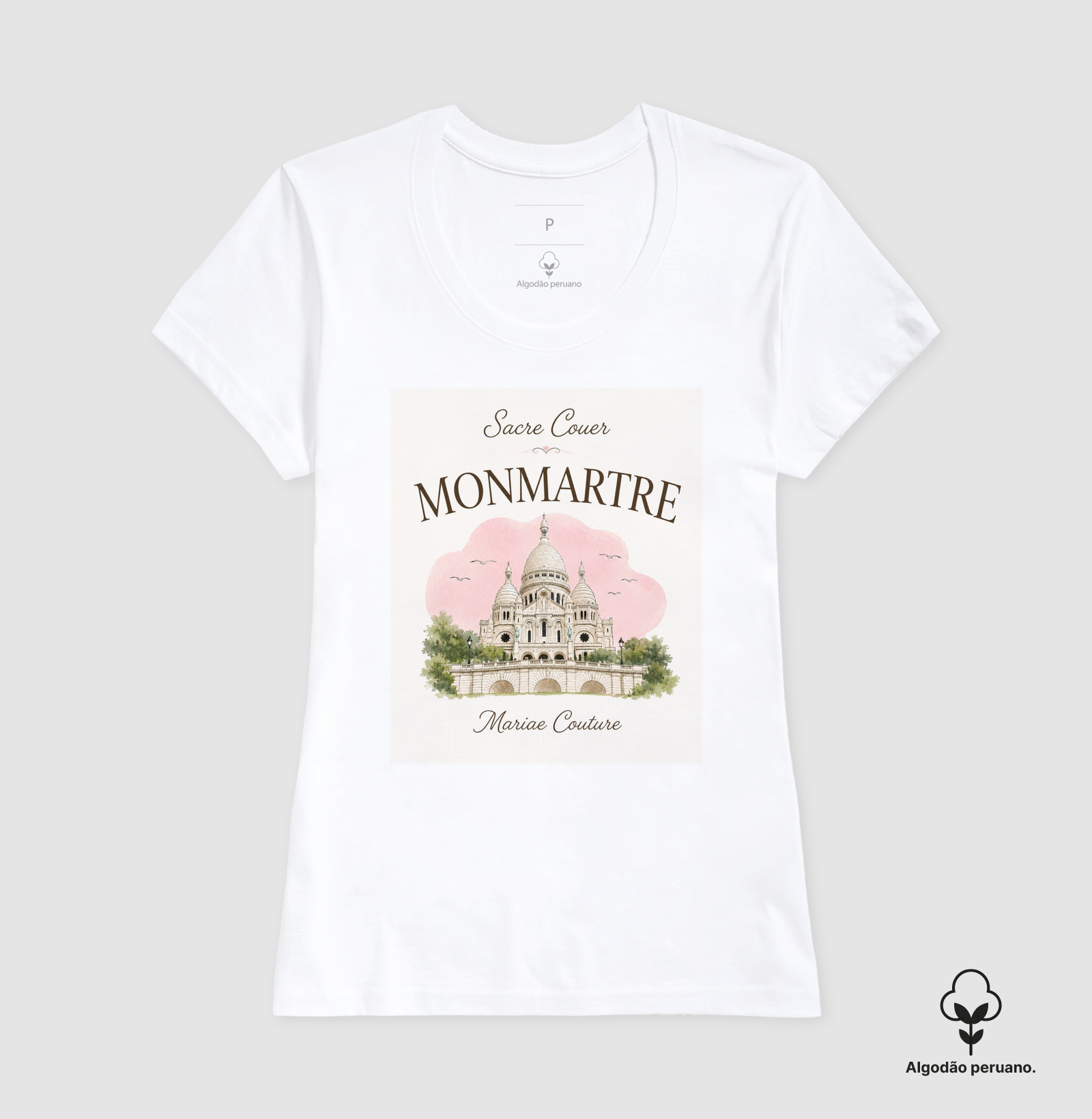 Sacre Couer de Monmartre - algodão peruano - Imagem 3