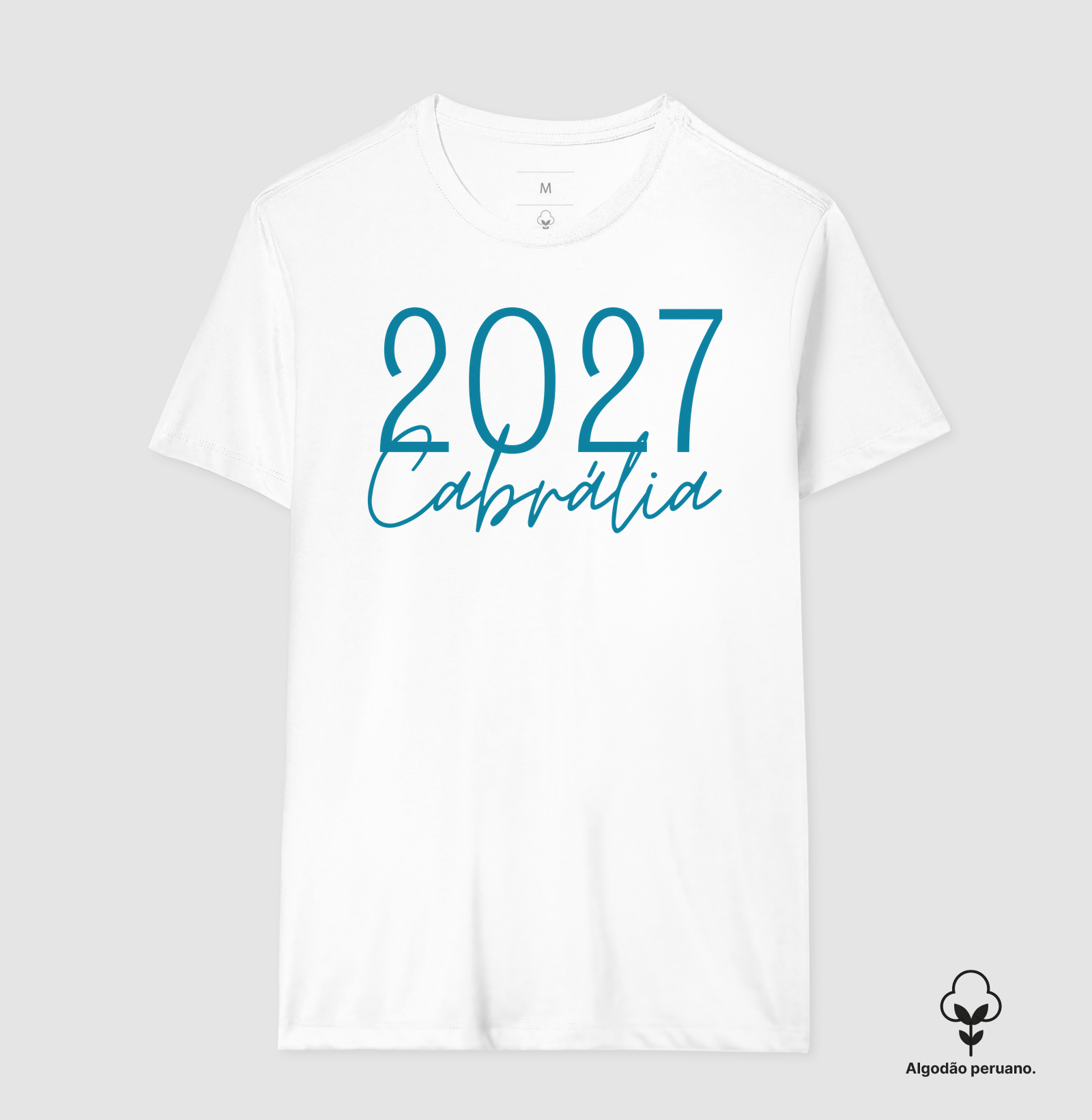 Camiseta Cabrália 2027 – Réveillon na Bahia Algodão Peruano - Imagem 3