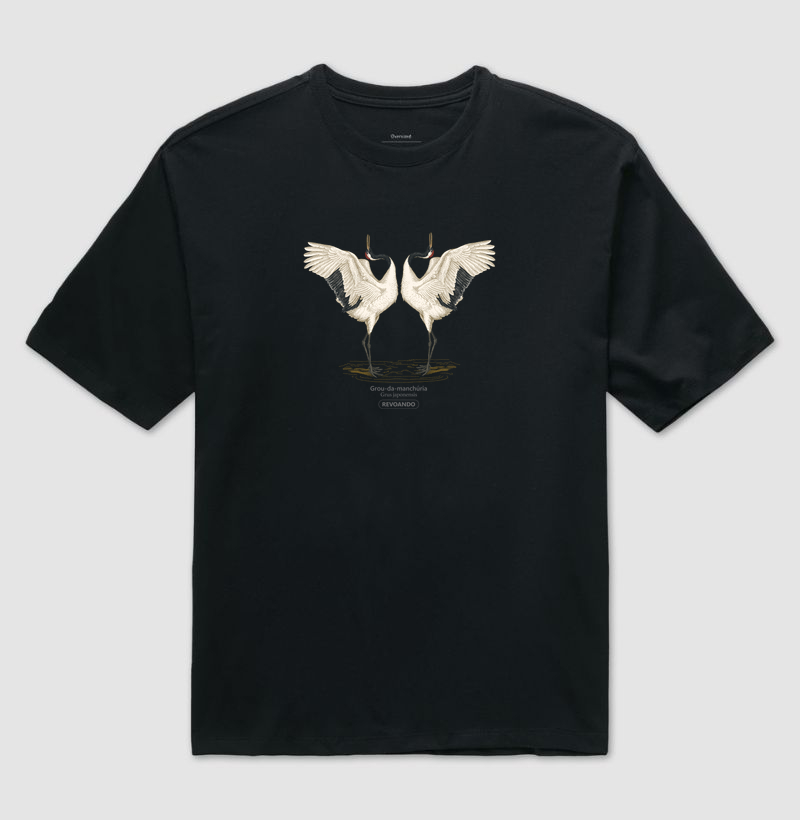 Traços Alados - Grou-da-manchúria (Tsuru) - Oversized - Imagem 4