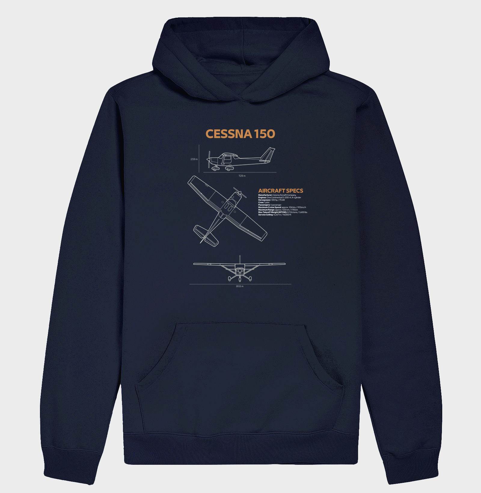 Cessna 150 | Blueprint - Imagem 4
