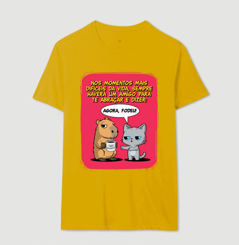 Camiseta Capivara e Gato Amigos - Imagem 14