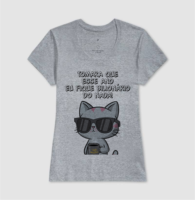 Camiseta Gato Sincero Bilionário - Imagem 9