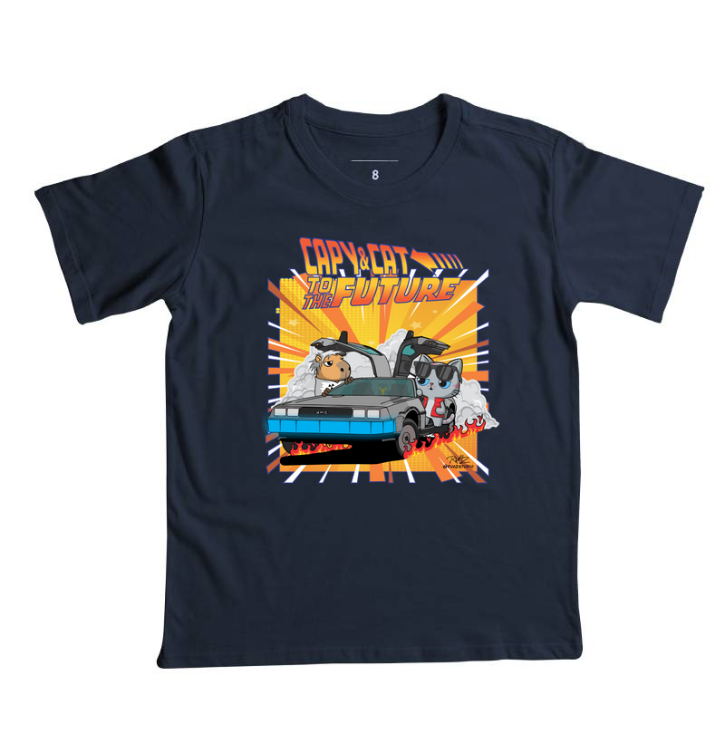 Camiseta Capy & Cat to the Future - Imagem 5