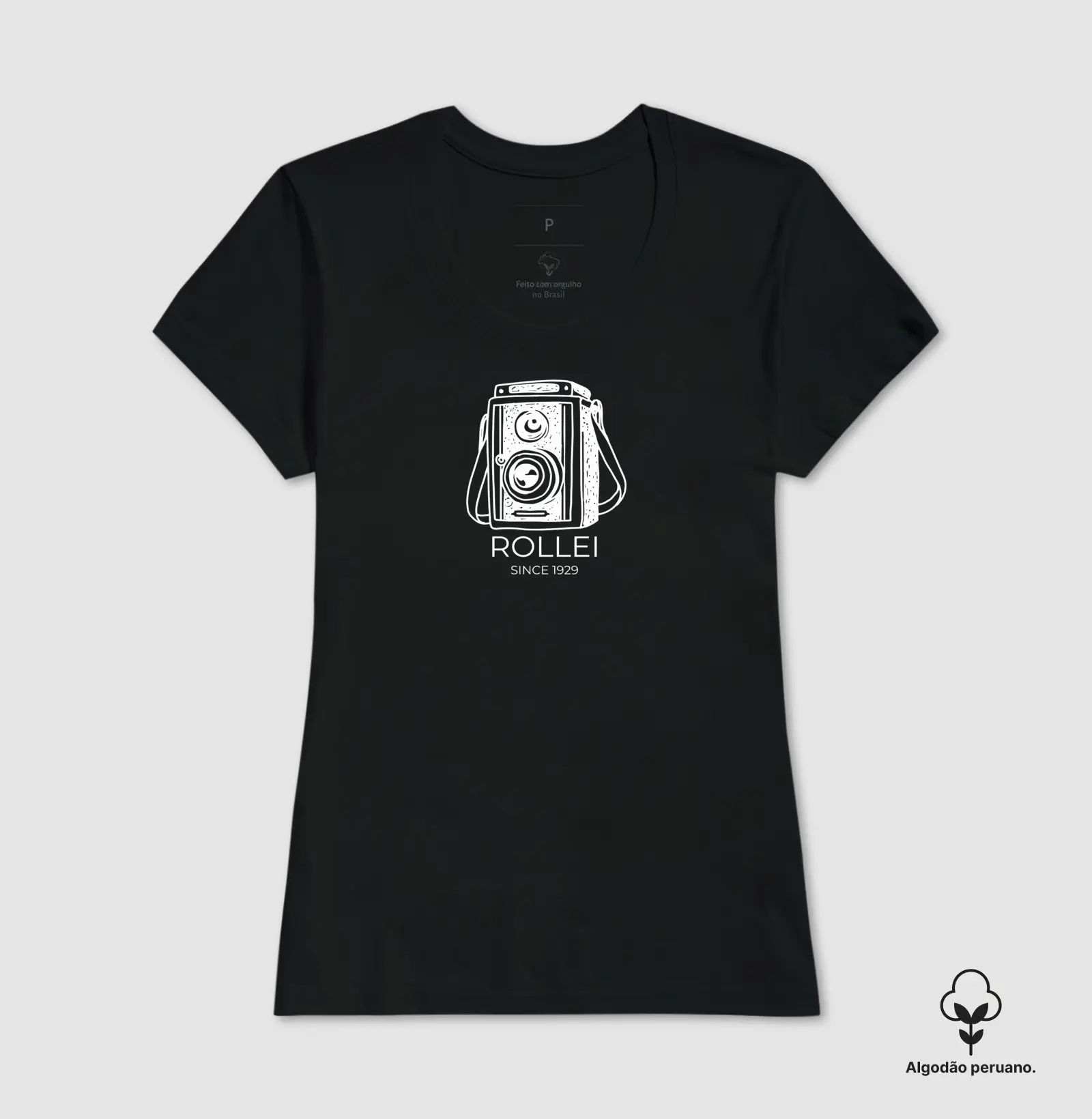 Camiseta Premium algodão Peruano rollei - Imagem 2