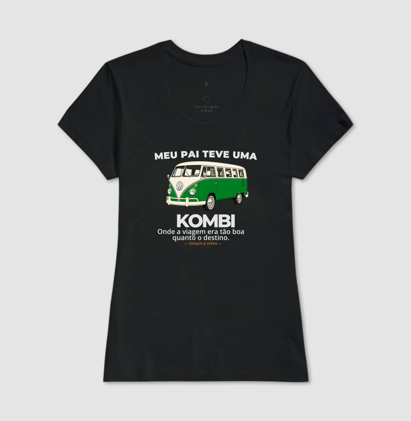 Meu pai teve uma - KOMBI - verde com off-white - Imagem 3