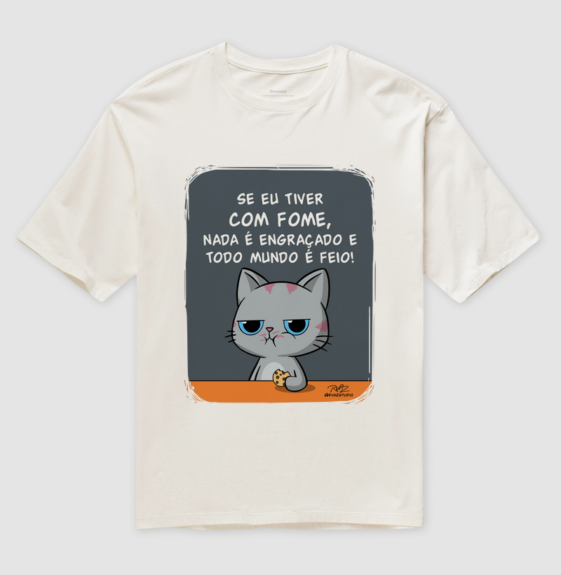 Camiseta Gato Sincero Fome - Imagem 4